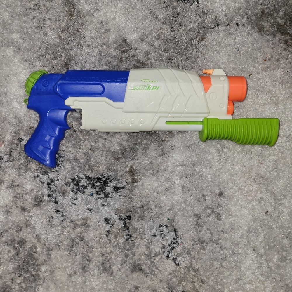 Nerf Super Soaker Scatter Blast 5 Stream Pump-Action Squirt Water Gun  Vintage